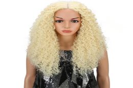 Synthetic Wigs Wig Afro Kinky Curly Hair For Black Women 26 Inch Ombre Blonde Natural Cosplay Classic Plus74681374750957