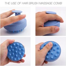 Plastic Silicone Massage Comb Clean The Scalp Thoroughly Scalp Massage Easy Foaming Head Massage Brush Bath Comb Brush