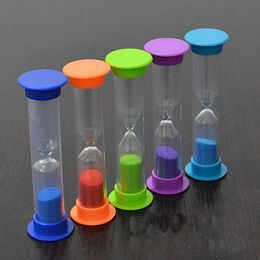 1/2/3 Minutes Mini Hourglass Sandglass Kitchen Timer Clock Colourful Plastic Sand Glass Sands Clocks Home Decoration 8 Colours BHFF8674