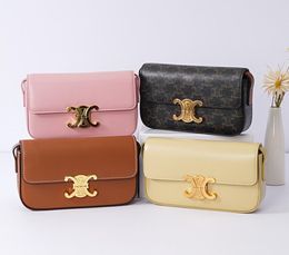 Crossbody Designer Bag Luxury Brand Handbags Womens Letters Vintage Bag shoulder bags Tofu Woman Girl Goat Skin Leather tote purse