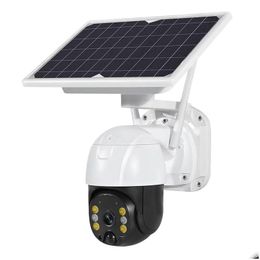 Other Solar Lights Wifi Camera Outdoor Wireless P Hd Built-In Battery Video Surveillance Long Time Standby Icsee App Drop Delivery L Dhfbb
