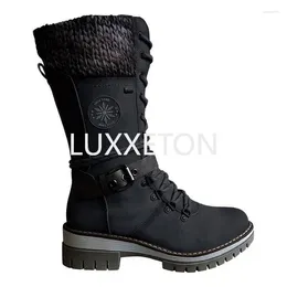 Boots Women Motorcycle Leather Men Luxury Mid-Calf Winter Riding Shoes Casual Zip Flats Black Real Unisex