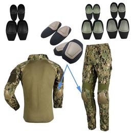 Outdoor Sports Army Hunting Paintball Shooting Camo Gear Protective Airsoft Kneepads Tactical Elbow & Knee Pads for BDU NO05-009 Ibqqf