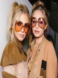 Sunglasses Est Vintage Big Frame Brand Design UV400 Protection Sunshade Personality Luxury Women Fashion Eyewear1703390