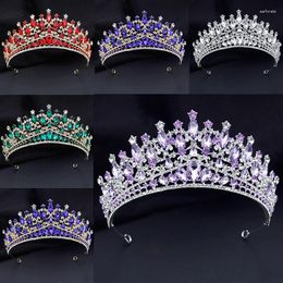 Hair Clips Luxury Tiaras And Crowns Royal Queen Bridal Wedding Crown Jewelry Prom Party Bride Headdress Pageant Accessories