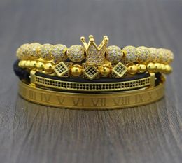 Armband Männer hochwertige römische Ziffern Titanstahl Armband Four Stücke Paare Kron Luxus Schmuck 8877978