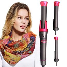 Factory Professional 3 In, 1 Automatic Iron Curling Wand interchangeable Kit Negative Ion Curler Hair Care/