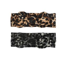 Hair Accessories 2020 Kids Girls Baby Toddler Leopard Turban Removable Knotted Bow Hat Cap Headband Hair Band Headwear Baby Kids G8996881