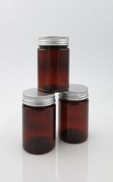 20 X 200ml Empty Amber PET Jar With Aluminium Cap Seal01236117202