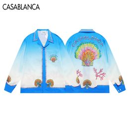 Casablanca Mens Fashion Flower Tiger Print Shirts Casual Button Down Short Sleeve Hawaiian Shirt Suits Summer Beach Designer Dress Shirts#RT4
