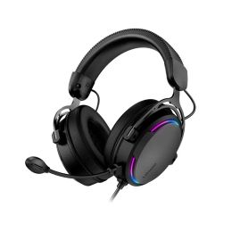 Lenovo Esports Gaming Headset X370 High Sensitivity Microphone Wired Magic RGB Lights for Windows MAC Android Xbox PS4 SWITCH