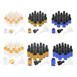 Storage Bottles 15 Pieces Glass Dropping Portable Sample Vials For Essential Oils