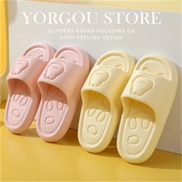 Breathable cool slippers for women staying at home in summer indoor anti slip and anti odor bathroom bathing thick sole external wearing of slippers