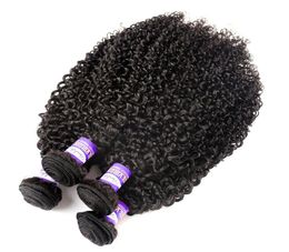 9A Mongolian Kinky Curly Virgin Hair 3 4 Bundles Remy Hair Kinky Curly Weaves Unprocessed Human Hair Weave Natural Colour 1028 inc6129517