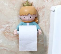 Cute Cartoon Toilet Paper Holders Creative Animal Wall Mounted Hanging Roll Paper Shelf Bathroom Tissue Box Storage Rack 240531