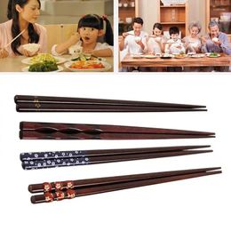 Chopsticks Japanese Style Wooden Multi Color Sushi Tableware Kitchen Tool Restaurant Decoration Accessory