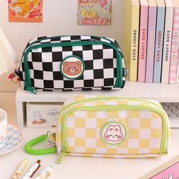 Simplicity Multifunctional Pencil Case Double Large Capacity Stationery Bags Student School Office Supplies Storage Pen Box Item