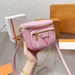 Bags 2023 Flower Mini Bumbag designer bag woman mens belt bag luxury bumbags crossbody waist chest bags floral pouch leather 5A
