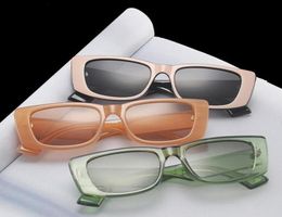 Retro Small Rectangle Sunglasses Women Ins Popular Fashion Candy Colour Eyewear Men Square Sun Glasses Shades UV4004576811