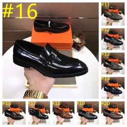 26 Model Luxury Men Loafters Luxury Men's Genuine Seary Business Oxford Dress Shoes, marrom ou preto, tamanhos 38-46