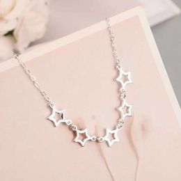 Pendant Necklaces New Arrivals 925 Sterling Silver stars Necklaces Pendants For Women Hot Fashion sterling-silver-jewelry S2453102