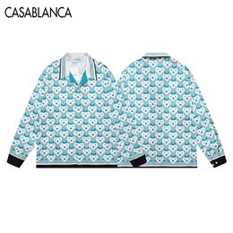 Casablanca Mens Fashion Flower Tiger Print Shirts Casual Button Down Short Sleeve Hawaiian Shirt Suits Summer Beach Designer Dress Shirts#RT2
