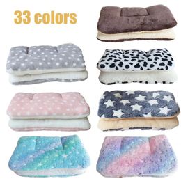 Flannel Pet Mat Dog Bed Cat Bed Thicken Sleeping Mat Dog Blanket Mat For Puppy Kitten Pet Dog Bed for Small Large Dogs Pet Rug 240531
