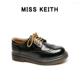 Casual Shoes MISS KEITH Women's Flat Oxford Black Lolita British Style Retro Round Toe Women Lace-up Derby