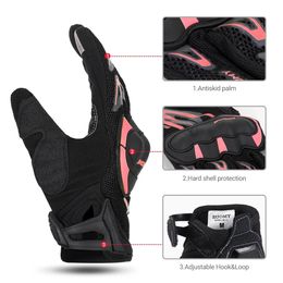 Motorcycle Gloves Touchscreen Sports Protect Glove Motorbike Equipment Full Finger Summer Breathable Motorbike Motocross Gloves