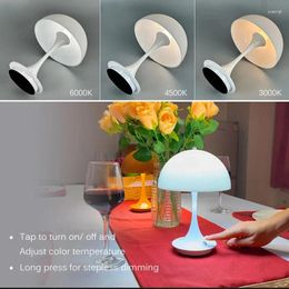 Table Lamps El Portable Mushroom Rechargeable 3color Dimming LED Decoration For Night Light Simple Modern