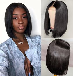 Ishow 2x6 Bob Lace Closure Wigs Brazilian Virgin Hair Straight Lace Frontal Human Hair Wigs Swiss Lace Frontal Wig Pre Plucked6772402