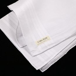 M001 12 pieces classic men's 100% cotton satin banded handkerchief with hand-rolled edge size 17 x 17 201009 2734