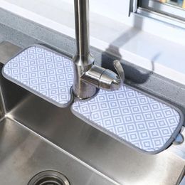 Table Mats Drying Pad Dripping Water Faucet Mat Sink Polyester Kitchen Drain Splashes Guard