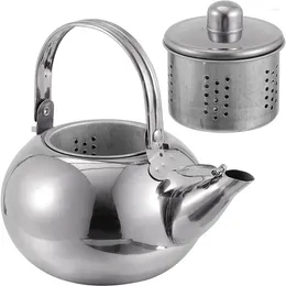 Dinnerware Sets Rust Steel Bubble Teapot Kitchen Handle Stovetop Kettle Stainless Water Kettles Household Handheld Daily Coffee