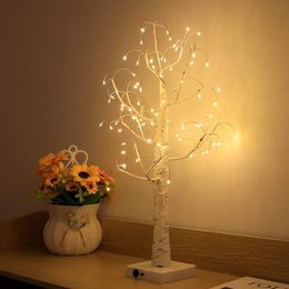 Night Lights Led Fairy Light Birch Tree Lamp Holiday Lighting Decor Home Party Wedding Indoor Decoration Christmas Gift 289b
