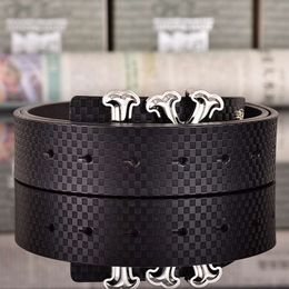 Fashion Casual Letter Smooth Buckle Belt Width 3.8cmDesigner Belt For Men Designer Deluxe Letter V Belts Classic High Quality Men Genuine Leather Belt