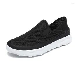 Walking Shoes Slip-on For Men Mesh Original Anti-skid Summer Breathable Man Trend Classic Casual Outdoor 48 Lightweight 2024