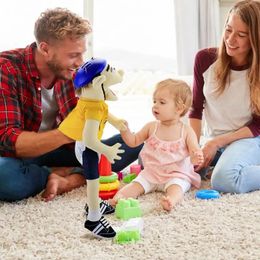60cm Jeffy Hand Puppet Plush Jeff Mischievous Funny Puppets Toy with Working Mouth Educational Baby Toys Cospaly Plush Doll 240527