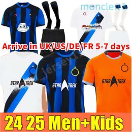 2024 Designer Lukaku Soccer Jerseys Barella Correa Inters Milans Giroud Ibrahimovic Lautaro Milans Theo Brahim Football Shirt Uniforms Men Kids Kits Sets