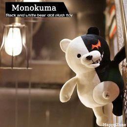 Dolls Game Danganronpa Monokuma Plushies Black White Bear Stuffed Doll Soft Anime Models Figures Christmas Gift Toy Kid Fan Collection G240529