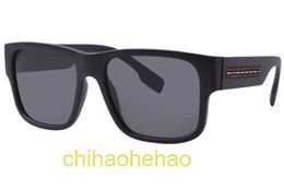 Luxury Designer Berbiriy Sunglasses Knight BE4358 346487 Sunglasses Mens Matte Black Dark Grey 57mm
