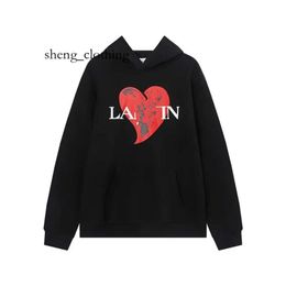 Lanvinsshirt Men's Hoodies & Sweatshirts Designer Luxury Lavines Sweater Mens And Womens Loose Casual Cotton Hooded Coat Jackets Lanvis 3785