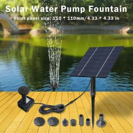 Garden Decorations Solar Water Pump Fountain Outdoor For Small Miniature Waterfall Pool Aquarium Bird Bath Decorative S2A3