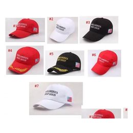 Party Hats Embroidery Make America Great Again Hat Donald Trump Maga Support Caps Sports Baseball Drop Delivery Home Garden Festive Su Otl10