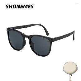 Sunglasses SHONEMES Foldable TR90 Polarized Eyewear Night Vision Outdoor UV400 Protection Sun Glasses For Women Men