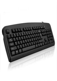 USB Wired Slim Keyboard Classic Black Home or Office Use Computer Gaming Officework Keyboards for PC Desktop Laptop PS2 Cable8527725