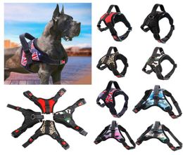 Dog Collars 11colors Pet Dogs Vest Harness Collar outdoor sport No Pull Adjustable Dog Chest Supplies W016 30pcs9014756