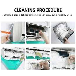 Air Conditioning Cover Full Set of Cleaning Tools Special Water Bag Inside Machine Outside Machine Hang Up General Cleaning