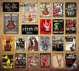 2021 Calssic Top Retro Pop Music Tin Sign Music Vintage Metal Plaque Fstival Rock Jazz Wall Art Poster For Bar Pub Club Room Wall 5784655