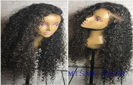 Klasse 9a lose lockige Spitze menschliches Haar Perücken für schwarze Frauen glühlose Spitze Vorderperücke vorgezogener jungfräuliches Haar Perücken 8903632